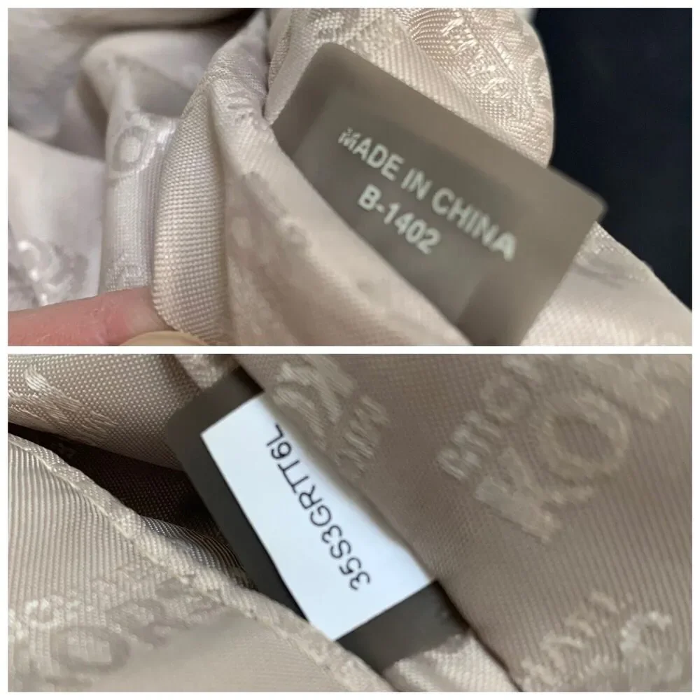 MICHAEL KORS Vanilla Pebbled Leather Tasseled ASTOR Ring Tote Shoulder Bag - Picture 9 of 12